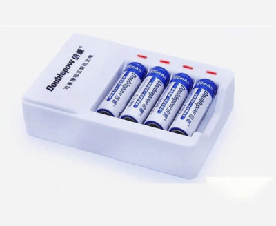 Bộ 4 pin sạc AAA 1250mAh chính hãng Doublepow chính hãng, hình ảnh thực tế mua tại HL Studio Pin sạc thẻ nhớ