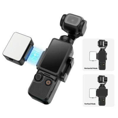 Ulanzi LM001 – Đèn led cho DJI Pocket 3/4 pin 500mAh chính hãng, hình ảnh thực tế mua tại HL Studio Đèn Gắn Máy Quay