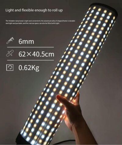 Đèn Led Cuộn Falconeyes AFEFT C100BI 100W Bi-Color chính hãng, hình ảnh thực tế mua tại HL Studio Đèn Led Quay Phim