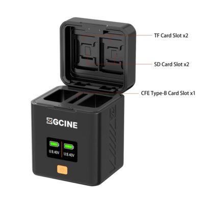Hộp sạc ZGCINE PS-BLK22 cho pin máy ảnh Panasonic LUMIX DMW-BLK22 chính hãng, hình ảnh thực tế mua tại HL Studio Phụ Kiện Studio 17