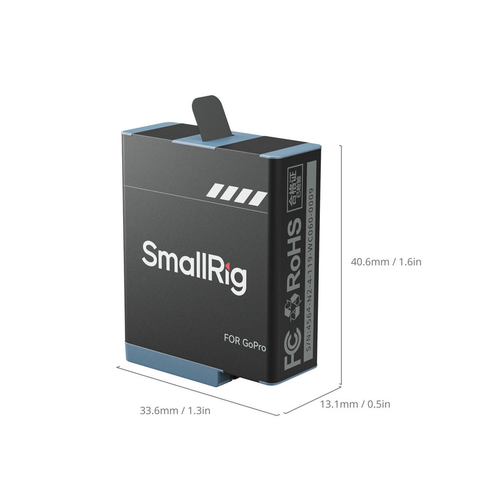 SmallRig 4564 – Pin cho GoPro 9/10/11/12 Báo Giá 2026-01-24 4 Mua SmallRig 4564 – Pin cho GoPro 9/10/11/12 Giá Tốt 4
