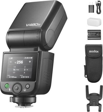 Đèn Flash Godox V480 C/N/S/F/O TTL/ Touch Screen chính hãng, hình ảnh thực tế mua tại HL Studio Đèn Flash Máy Ảnh
