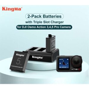 Bo Pin Sac Kingma Bm068bcx204 Cho Dji Osmo Action 5 Pro 4 3 7