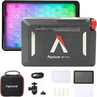 Đèn Aputure MC PRO RGBWW Mini LED Light 2000K-10000K chính hãng, hình ảnh thực tế mua tại HL Studio Đèn Led Quay Phim