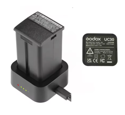 Sạc Godox UC30 cho đèn Godox AD200Pro AD200ProII AD300Pro/ AD300proII chính hãng, hình ảnh thực tế mua tại HL Studio Pin sạc thẻ nhớ