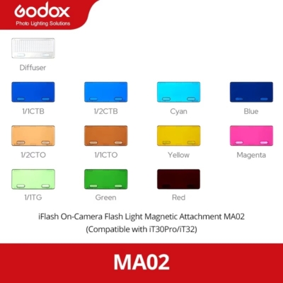 Bộ Gel màu Godox MA02 cho iT32 chính hãng, hình ảnh thực tế mua tại HL Studio Phụ Kiện Studio
