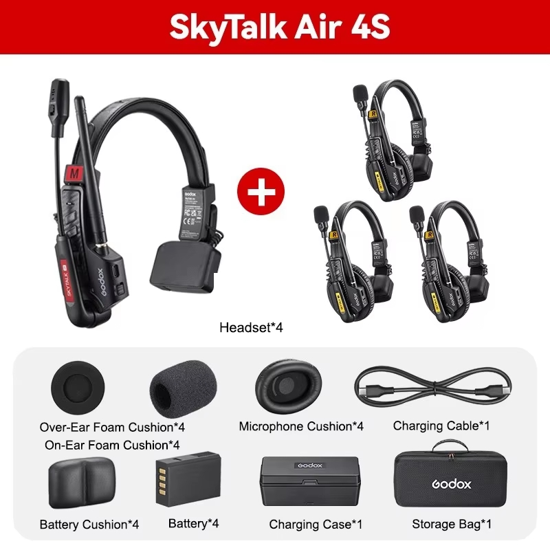 Godox SKYTALK AIR 4S/ 5S – Hệ thống liên lạc nội bộ không dây 500m Báo Giá 2026-01-23 7 Mua Godox SKYTALK AIR 4S/ 5S – Hệ thống liên lạc nội bộ không dây 500m Giá Tốt 7