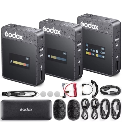 Micro thu âm Godox MoveLink II M2 chính hãng, hình ảnh thực tế mua tại HL Studio Microphone Godox