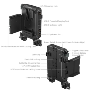 Smallrig 5226 Bo De Gan Pin V Mount Cho Thanh Lws 15mm 5