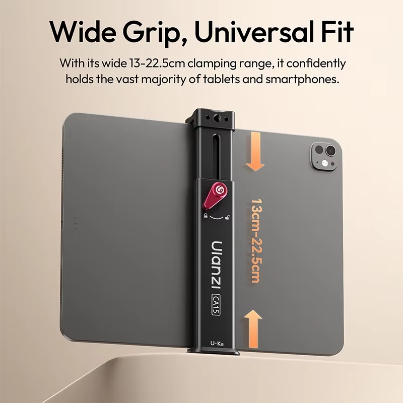 Ulanzi CA15 – Kẹp giữ máy tính bảng bằng kim loại đế Uka C072 Báo Giá 2026-01-23 4 Mua Ulanzi CA15 – Kẹp giữ máy tính bảng bằng kim loại đế Uka C072 Giá Tốt 4