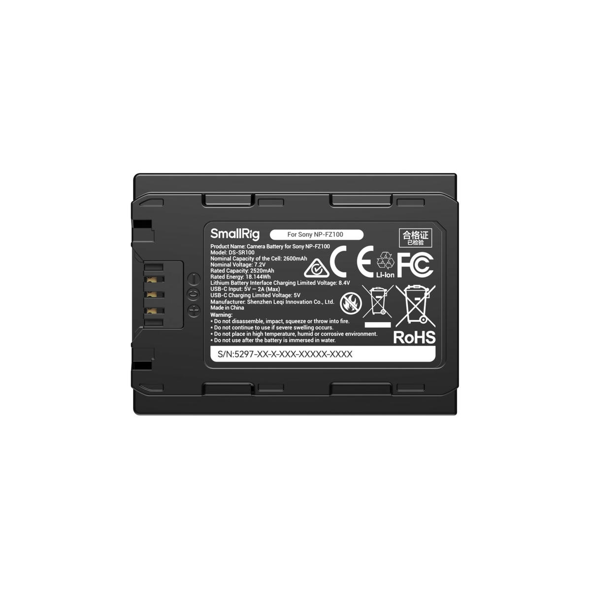 2026-06-19 TBQP Báo Giá Hà Nội - HCM - Pin SmallRig NP-FZ100 5297 cổng Type-C 2600mAh cho máy ảnh Sony 6 Pin SmallRig NP-FZ100 5297 cổng Type-C 2600mAh cho máy ảnh Sony chính hãng, hình ảnh thực tế mua tại HL Studio Pin sạc thẻ nhớ 6