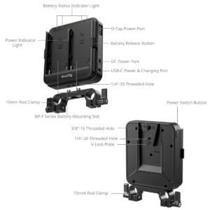 Smallrig 5537 Bo Chuyen Doi Vmount Sang Np F 4