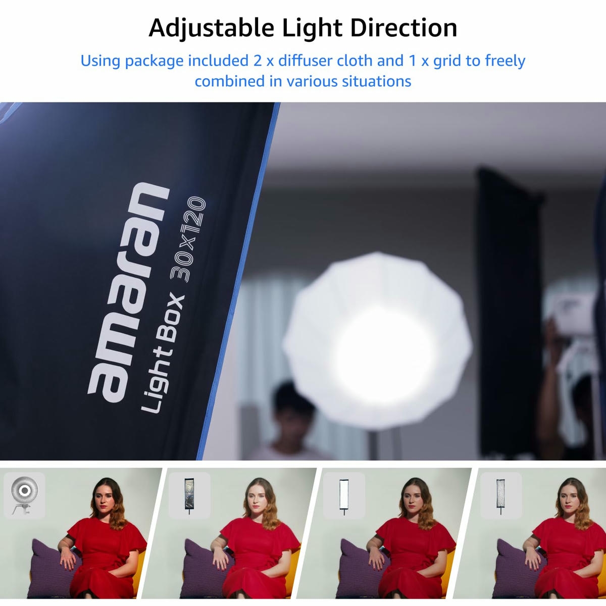 2026-06-19 TBQP Báo Giá Hà Nội - HCM - Softbox Amaran Lightbox 30120 – Thao tác nhanh kèm tổ ong 9 Softbox Amaran Lightbox 30120 – Thao tác nhanh kèm tổ ong chính hãng, hình ảnh thực tế mua tại HL Studio Softbox 9