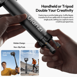 Ulanzi MT98 – Tripod Seflie cho GoPro/ DJI Osmo/ Insta360 S054 chính hãng, hình ảnh thực tế mua tại HL Studio Tripod Ulanzi 2