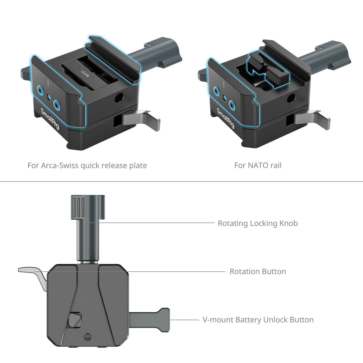 2026-06-19 TBQP Báo Giá Hà Nội - HCM - SmallRig 5690 – Bộ đế gắn pin V-Mount Arca-Swiss Plate / NATO Rail 7 SmallRig 5690 – Bộ đế gắn pin V-Mount Arca-Swiss Plate / NATO Rail chính hãng, hình ảnh thực tế mua tại HL Studio Phụ Kiện Studio 7