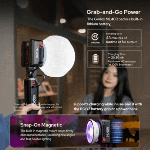 Den Led Godox Ml40bi Ml40r Full Color 4800mah 04 Hlstudio