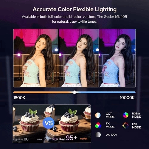 2026-06-19 TBQP Báo Giá Hà Nội - HCM - Đèn LED Godox ML40Bi/ ML40R Full-Color 4800mAh 6 Đèn LED Godox ML40Bi/ ML40R Full-Color 4800mAh chính hãng, hình ảnh thực tế mua tại HL Studio Đèn Led Quay Phim 6