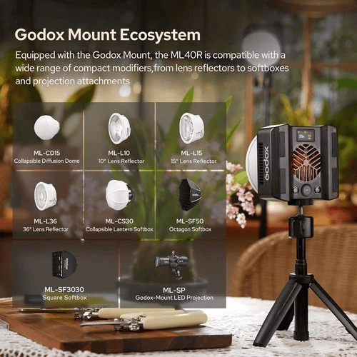 2026-06-19 TBQP Báo Giá Hà Nội - HCM - Đèn LED Godox ML40Bi/ ML40R Full-Color 4800mAh 9 Đèn LED Godox ML40Bi/ ML40R Full-Color 4800mAh chính hãng, hình ảnh thực tế mua tại HL Studio Đèn Led Quay Phim 9