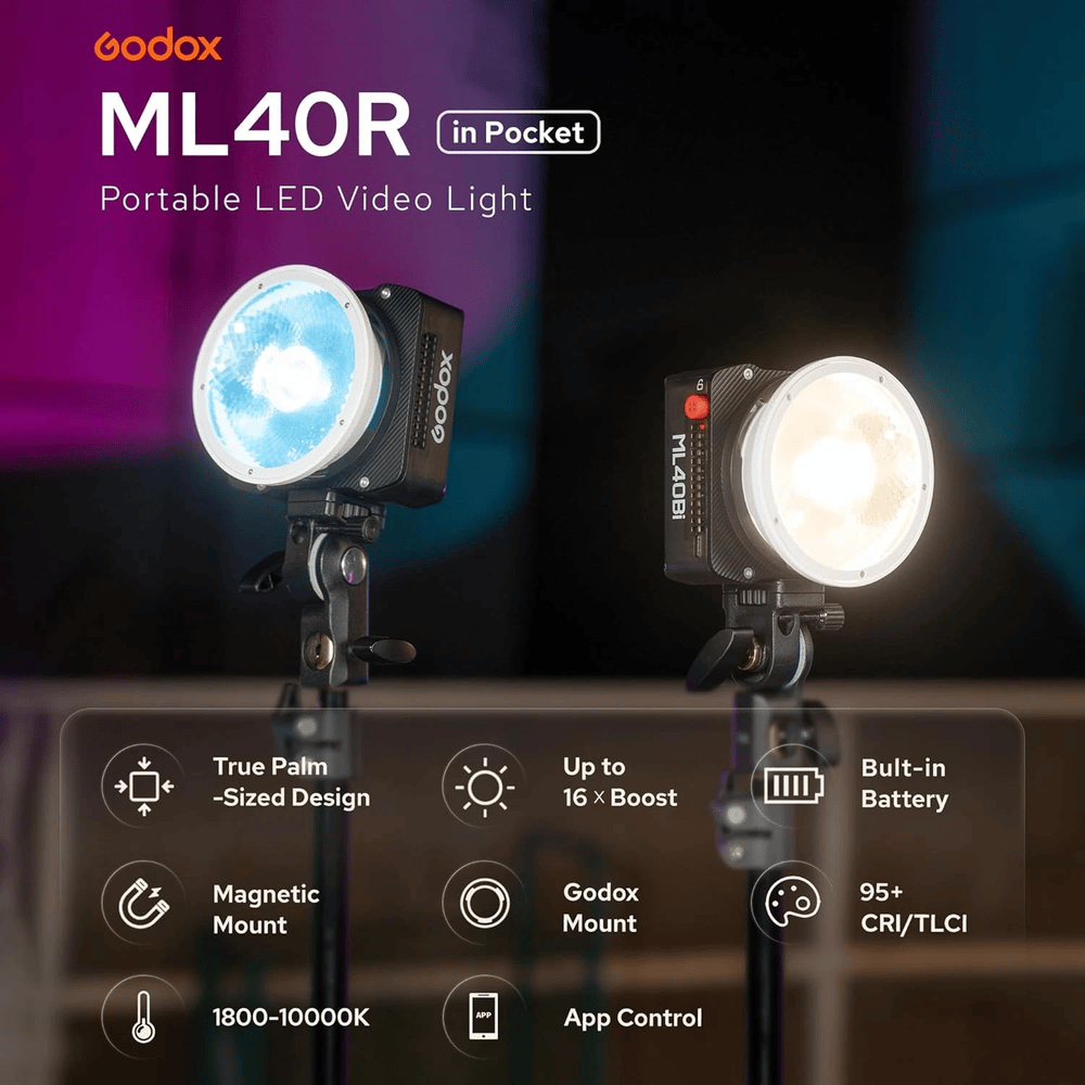 2026-06-19 TBQP Báo Giá Hà Nội - HCM - Đèn LED Godox ML40Bi/ ML40R Full-Color 4800mAh 10 Đèn LED Godox ML40Bi/ ML40R Full-Color 4800mAh chính hãng, hình ảnh thực tế mua tại HL Studio Đèn Led Quay Phim 10
