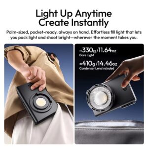 Den Led Ulanzi C01 100w Cob Ngam Mini Bowen Kem Lens L252 4