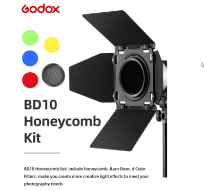 GODOX BD-10 – Barn Door lưới tổ ong kèm bộ lọc gel 4 màu cho AD300Pro/ AD300Pro II chính hãng, hình ảnh thực tế mua tại HL Studio Phụ Kiện Studio