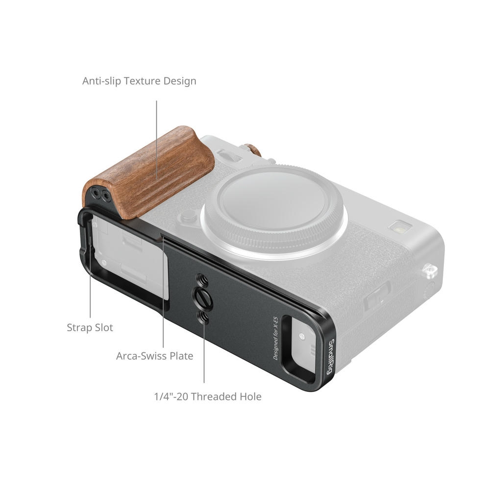 2026-06-19 TBQP Báo Giá Hà Nội - HCM - Khung SmallRig 5985 L-Shaped có tay cầm bằng gỗ dành cho máy ảnh FUJIFILM X-E5 3 Khung SmallRig 5985 L-Shaped có tay cầm bằng gỗ dành cho máy ảnh FUJIFILM X-E5 chính hãng, hình ảnh thực tế mua tại HL Studio Khung bảo vệ máy ảnh ( Camera Cage chính hãng ) 3