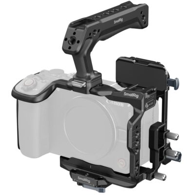 Khung SmallRig 6381 “HawkLock” kèm tấm gắn pin V-Mount cho máy ảnh Canon EOS R6 V chính hãng, hình ảnh thực tế mua tại HL Studio Khung bảo vệ máy ảnh ( Camera Cage chính hãng )