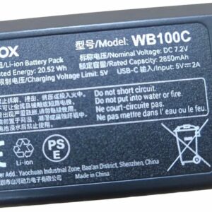 2026-06-19 TBQP Báo Giá Hà Nội - HCM - Pin Godox WB100C cho đèn AD100 Pro II 5 Pin Godox WB100C cho đèn AD100 Pro II chính hãng, hình ảnh thực tế mua tại HL Studio Pin sạc thẻ nhớ 5