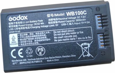 Pin Godox WB100C cho đèn AD100 Pro II chính hãng, hình ảnh thực tế mua tại HL Studio Pin sạc thẻ nhớ 16
