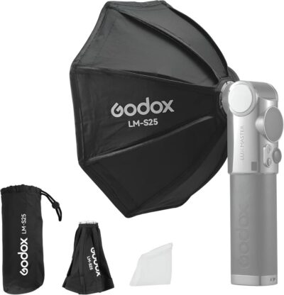 Softbox Godox LM-S25 cho đèn Godox Lux Master chính hãng, hình ảnh thực tế mua tại HL Studio Softbox Godox