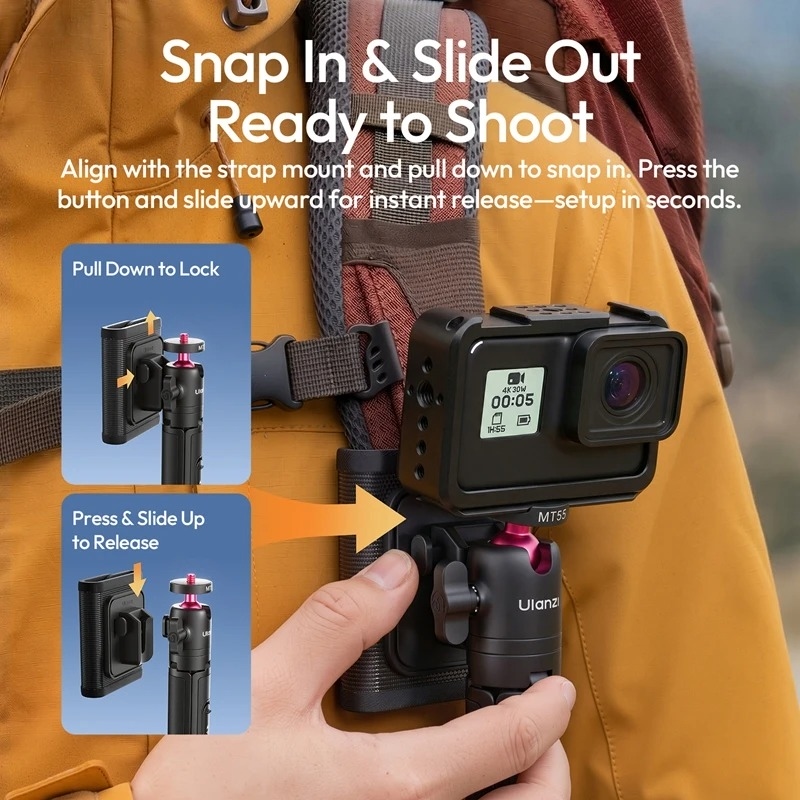 2026-06-19 TBQP Báo Giá Hà Nội - HCM - Ulanzi MT55 SnapGo – Tripod selfie mini vít 1/4″ xoay 360° T165 4 Ulanzi MT55 SnapGo – Tripod selfie mini vít 1/4″ xoay 360° T165 chính hãng, hình ảnh thực tế mua tại HL Studio Tripod Ulanzi 4