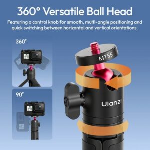 Ulanzi Mt55 Snapgo Tripod Selfie Mini Vit 1 4 Xoay 360 T165 4