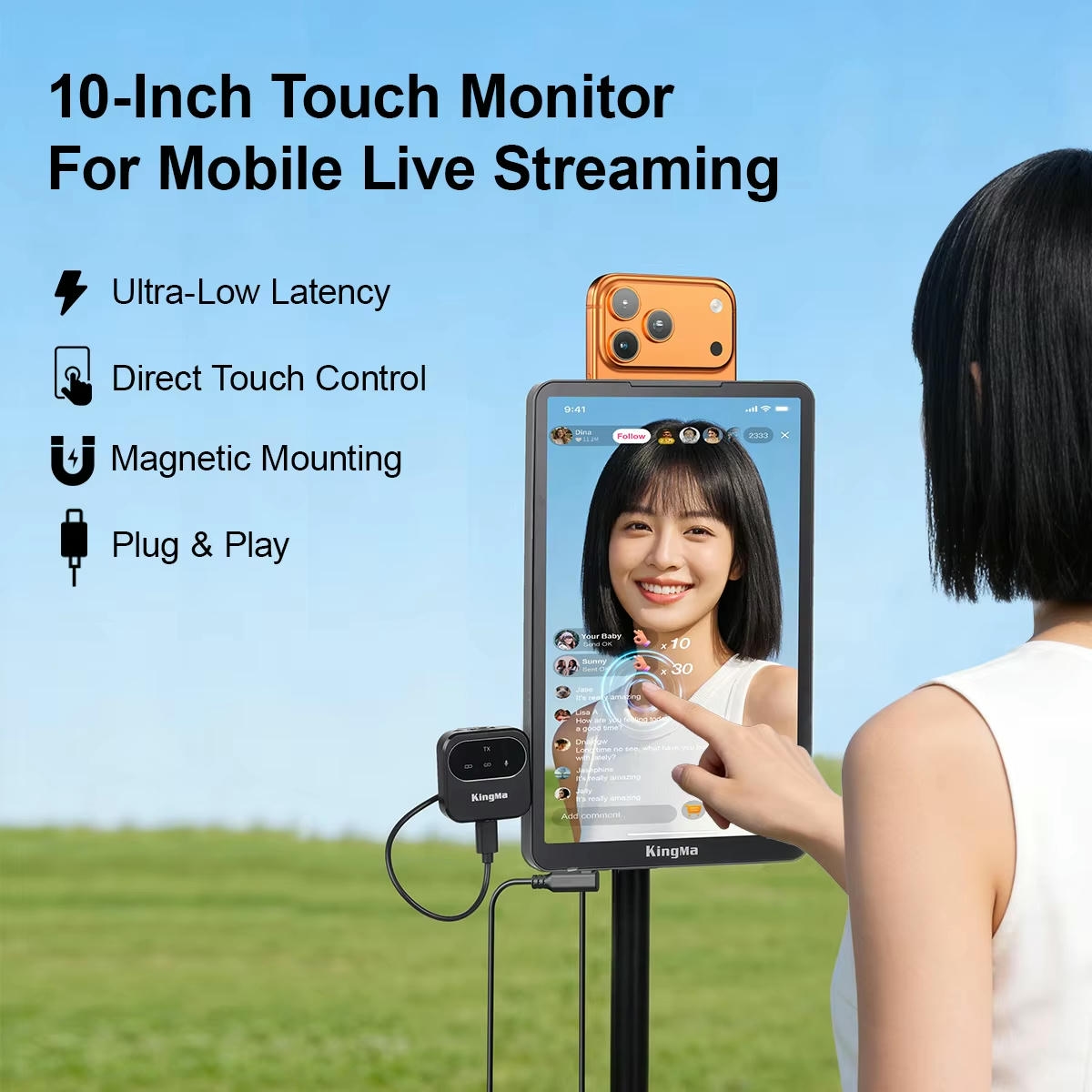 2026-08-15 TBQP Báo Giá Hà Nội - HCM - Màn hình Kingma LS10 Vlog Selfie Monitor Screen 10inch cảm ứng 10 Màn hình Kingma LS10 Vlog Selfie Monitor Screen 10inch cảm ứng chính hãng, hình ảnh thực tế mua tại HL Studio Màn hình - Monitor ( Hỗ Trợ Quay Chụp Studio ) 10
