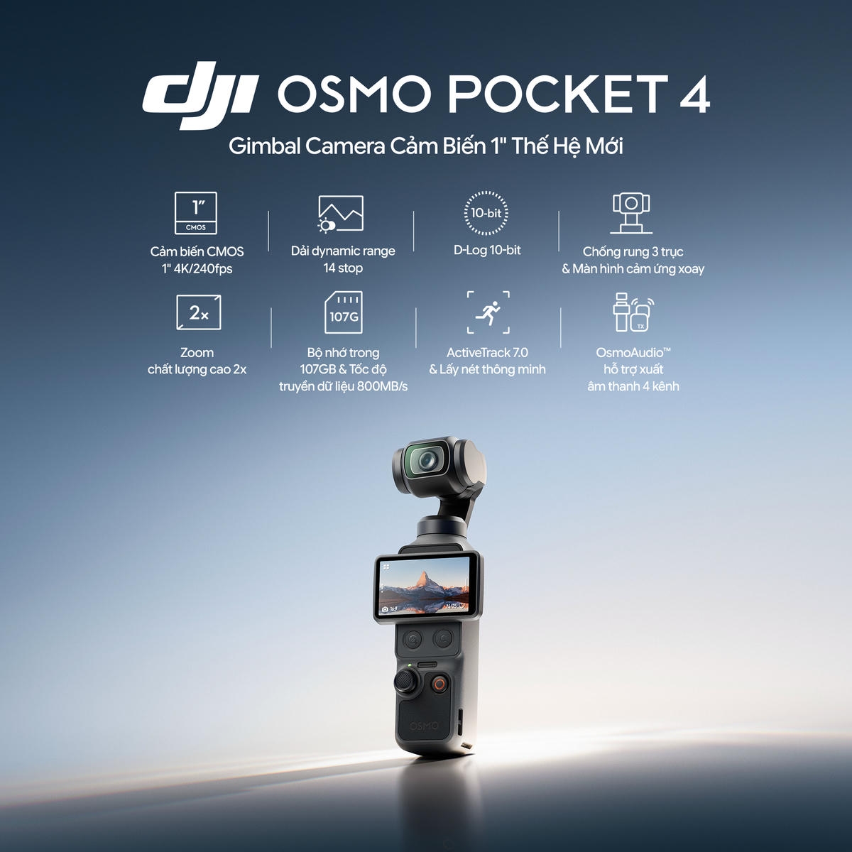 2026-06-19 TBQP Báo Giá Hà Nội - HCM - Máy quay DJI Osmo Pocket 4/ Pocket 4 Creator Combo 7 Máy quay DJI Osmo Pocket 4/ Pocket 4 Creator Combo chính hãng, hình ảnh thực tế mua tại HL Studio Gimbal 7