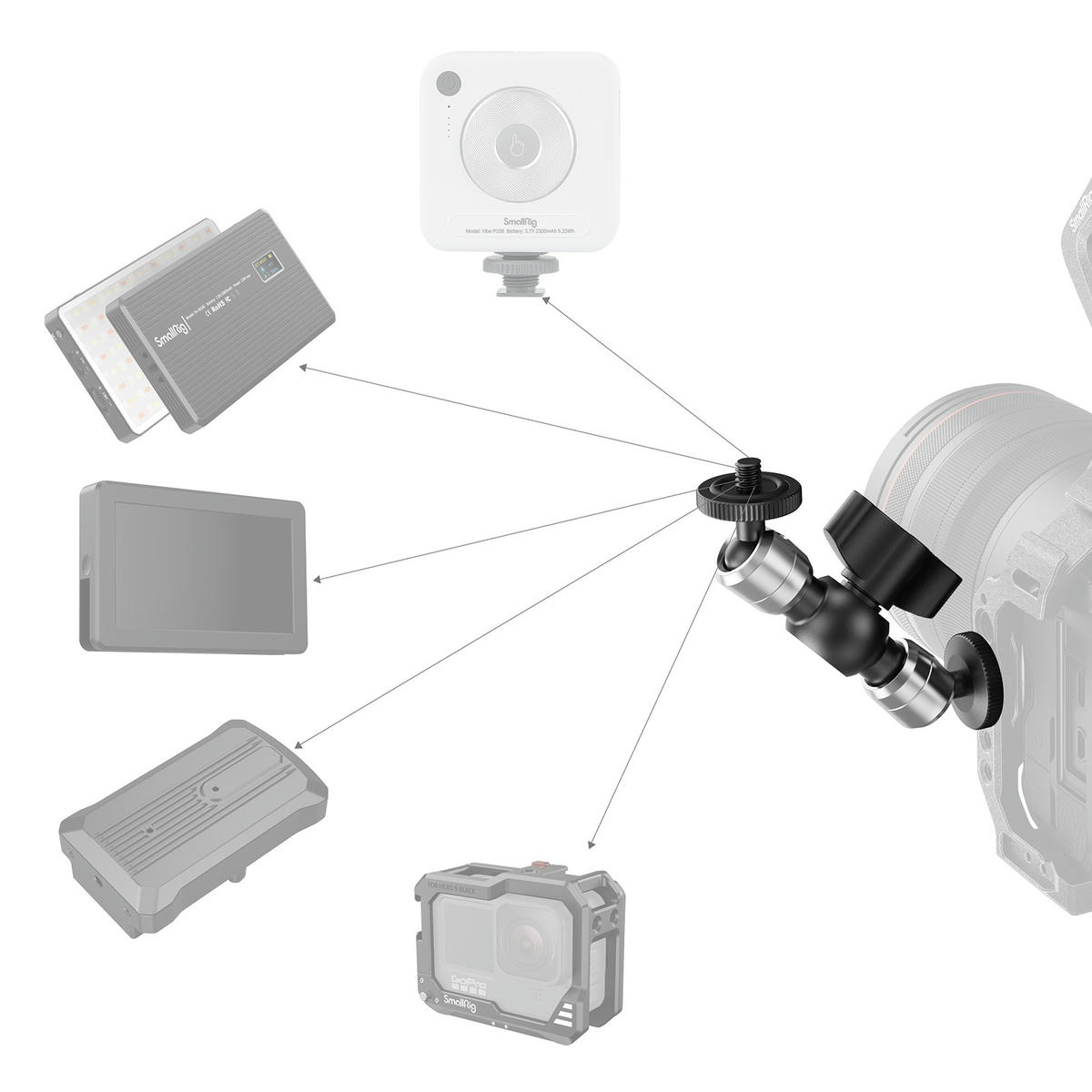 2026-08-15 TBQP Báo Giá Hà Nội - HCM - SmallRig 6509 – Tay Magic Arm mini 4.3″ tải 3Kg 7 SmallRig 6509 – Tay Magic Arm mini 4.3″ tải 3Kg chính hãng, hình ảnh thực tế mua tại HL Studio Phụ Kiện Studio 7