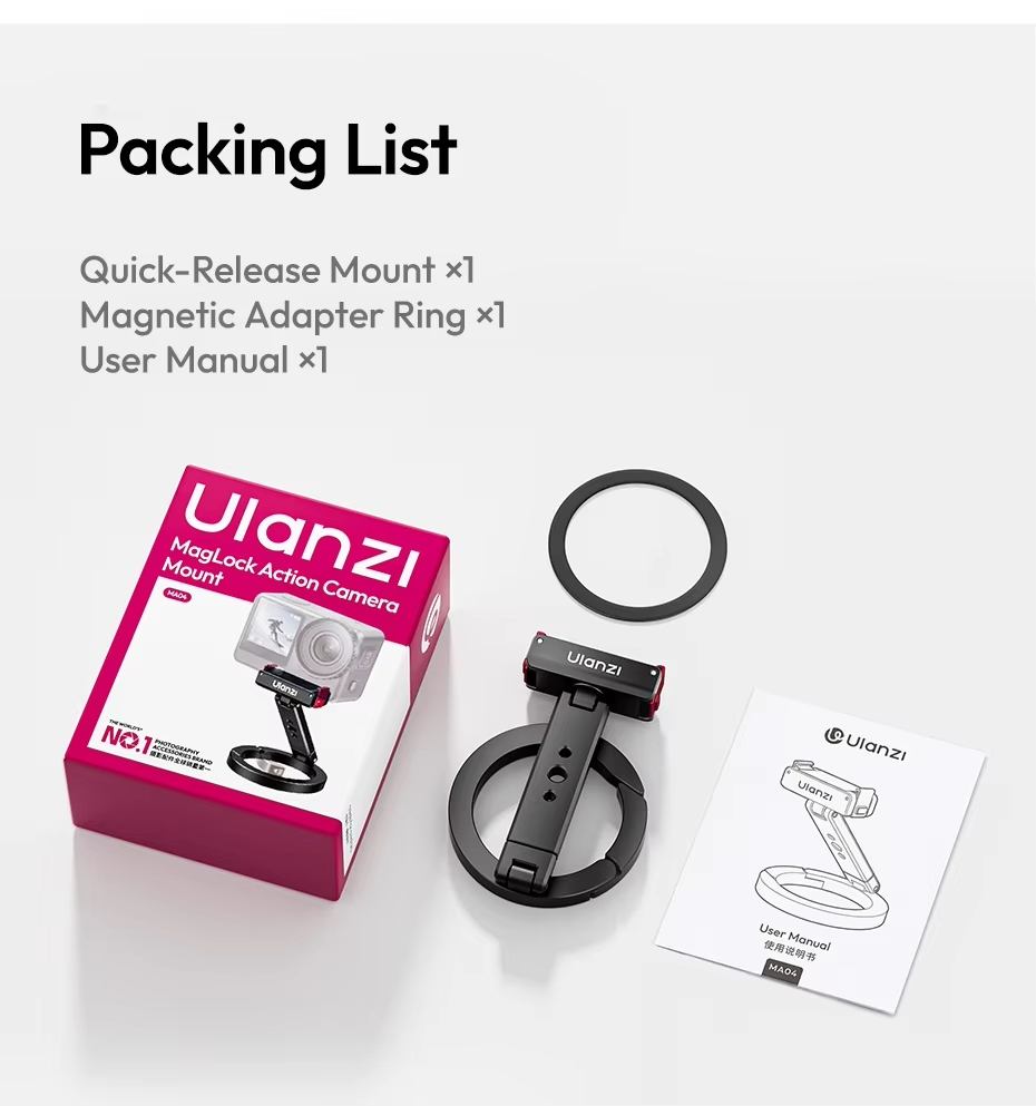 2026-08-15 TBQP Báo Giá Hà Nội - HCM - Ulanzi MA04 – Giá đỡ tháo nhanh MagLock cho DJI Action 3/4/5 Pro/ 6 S163/ S165 8 Ulanzi MA04 – Giá đỡ tháo nhanh MagLock cho DJI Action 3/4/5 Pro/ 6 S163/ S165 chính hãng, hình ảnh thực tế mua tại HL Studio Móc treo & Kẹp - Giá đỡ điện thoại 8