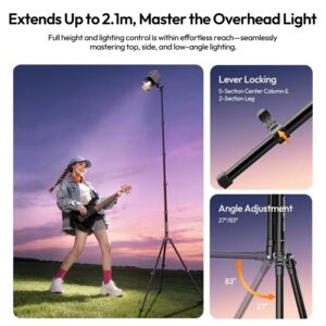 Ulanzi Tt43 Ii Chan Den Tripod Gap Gon Da Nang Cao 2 1m Tai 4kg S085 6