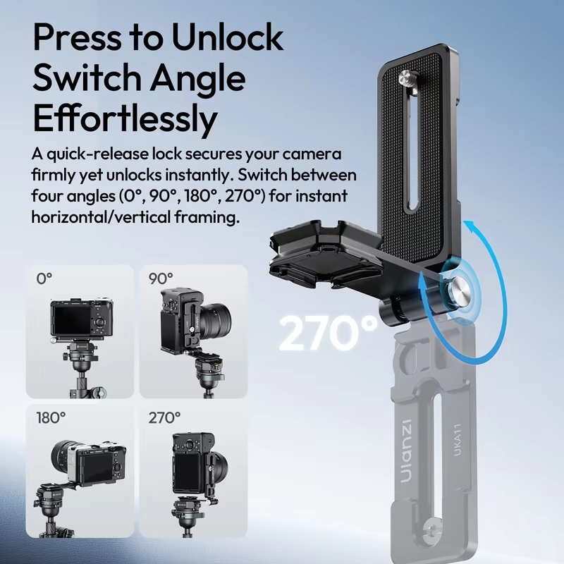2026-06-19 TBQP Báo Giá Hà Nội - HCM - Ulanzi UKA11 Uka – Tấm đế chữ L gập gọn tháo nhanh cho máy ảnh C103 4 Ulanzi UKA11 Uka – Tấm đế chữ L gập gọn tháo nhanh cho máy ảnh C103 chính hãng, hình ảnh thực tế mua tại HL Studio Phụ Kiện Studio 4