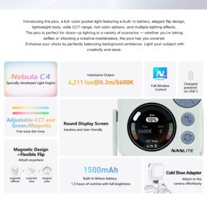 2026-10-04 TBQP Báo Giá Hà Nội - HCM - Đèn led mini Nanlite Pico 4W RGBW, 2700-7500K, 14 hiệu ứng 11 Đèn led mini Nanlite Pico 4W RGBW, 2700-7500K, 14 hiệu ứng chính hãng, hình ảnh thực tế mua tại HL Studio Đèn Led Quay Phim 11