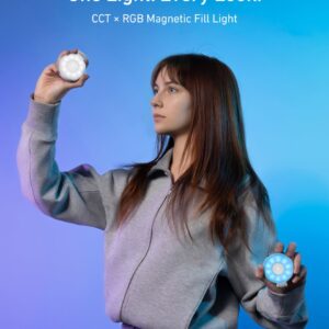 Telesin P5-BGD-18WH/ 18BK – Đèn led Fill light Selfie Magsafe Full-Color chính hãng, hình ảnh thực tế mua tại HL Studio Đèn Led Quay Phim 2
