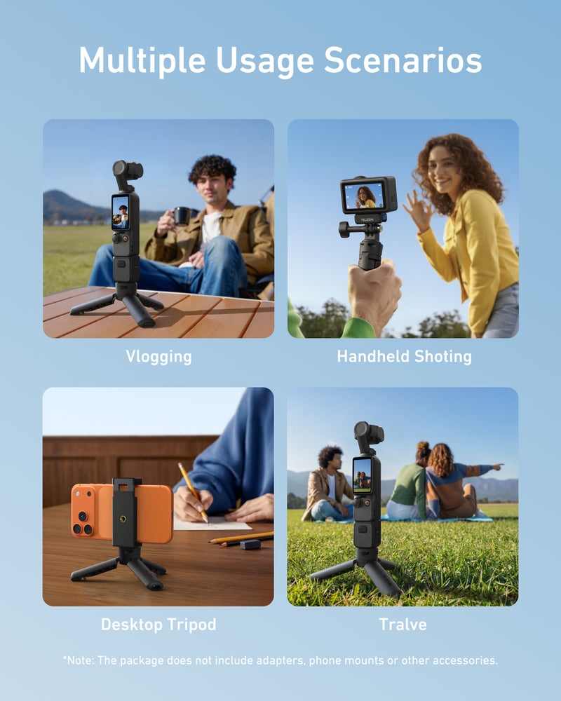 2026-10-04 TBQP Báo Giá Hà Nội - HCM - Telesin S3-EAK-06 – Chân máy mini tự động mở cho DJI Osmo Pocket 4/ 3 7 Telesin S3-EAK-06 – Chân máy mini tự động mở cho DJI Osmo Pocket 4/ 3 chính hãng, hình ảnh thực tế mua tại HL Studio Tripod | Chân máy quay chụp 7