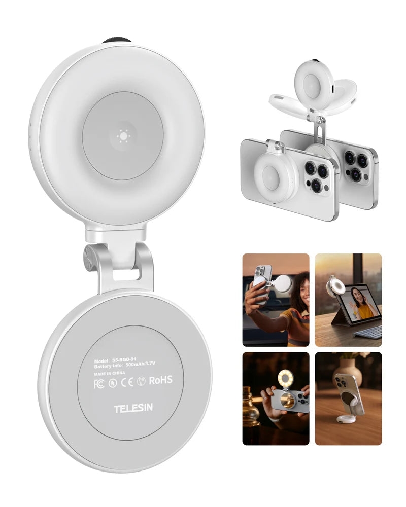 2026-10-04 TBQP Báo Giá Hà Nội - HCM - Telesin S5-BGD-06/ 07 – Đèn led Fill light Selfie Magsafe C03 10 Telesin S5-BGD-06/ 07 – Đèn led Fill light Selfie Magsafe C03 chính hãng, hình ảnh thực tế mua tại HL Studio Đèn Led Quay Phim 10