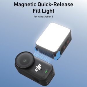 Telesin S5-BGD-17-TDJ – Đèn led từ tính tháo lắp nhanh cho DJI Osmo Action 6/ Nano chính hãng, hình ảnh thực tế mua tại HL Studio Đèn Led Quay Phim 2