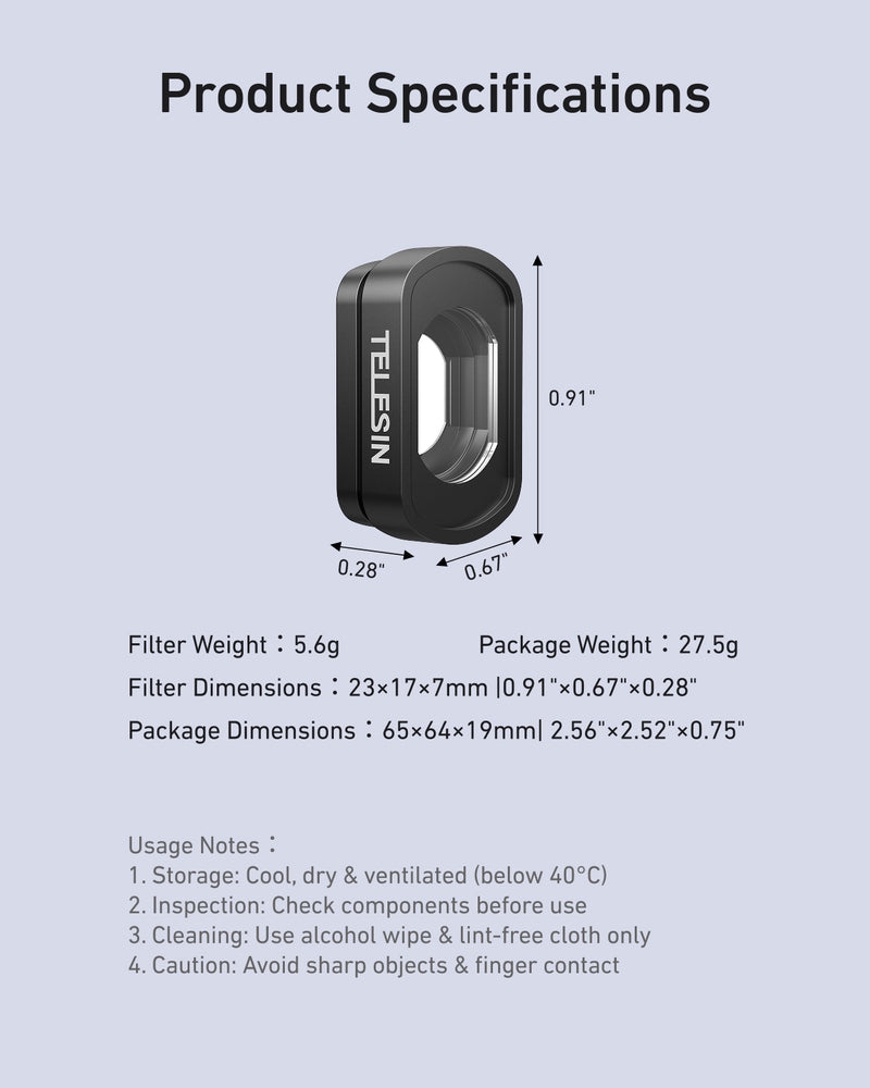 2026-10-04 TBQP Báo Giá Hà Nội - HCM - Telesin S5-FLT-48-TDJ – Ống kính góc rộng 112° cho DJI Pocket 4/ 3 10 Telesin S5-FLT-48-TDJ – Ống kính góc rộng 112° cho DJI Pocket 4/ 3 chính hãng, hình ảnh thực tế mua tại HL Studio Phụ Kiện Studio 10