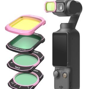Telesin S5-FLT-62-TDJ cho DJI Pocket 4/ 3 – Bộ lọc VND + 1/4 Black Mist + Cool Rose + CPL chính hãng, hình ảnh thực tế mua tại HL Studio Phụ Kiện Studio 2