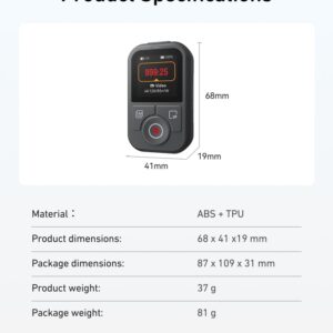 2026-10-04 TBQP Báo Giá Hà Nội - HCM - Telesin S5-RMT-03-TDJ – Điều khiển từ xa Bluetooth chống nước cho DJI Action 6/ 5pro/ 4/ Osmo 360 19 Telesin S5-RMT-03-TDJ – Điều khiển từ xa Bluetooth chống nước cho DJI Action 6/ 5pro/ 4/ Osmo 360 chính hãng, hình ảnh thực tế mua tại HL Studio Phụ Kiện Studio 19