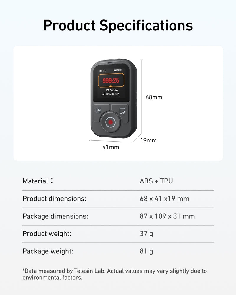 2026-10-04 TBQP Báo Giá Hà Nội - HCM - Telesin S5-RMT-03-TDJ – Điều khiển từ xa Bluetooth chống nước cho DJI Action 6/ 5pro/ 4/ Osmo 360 10 Telesin S5-RMT-03-TDJ – Điều khiển từ xa Bluetooth chống nước cho DJI Action 6/ 5pro/ 4/ Osmo 360 chính hãng, hình ảnh thực tế mua tại HL Studio Phụ Kiện Studio 10