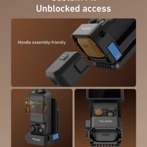 Telesin S6-CFR-04-TDJ – Giá đỡ từ tính cho DJI Pocket 4/3 chính hãng, hình ảnh thực tế mua tại HL Studio Phụ Kiện Studio 21