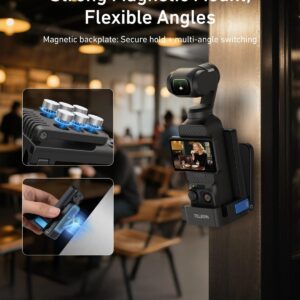 Telesin S6-CFR-04-TDJ – Giá đỡ từ tính cho DJI Pocket 4/3 chính hãng, hình ảnh thực tế mua tại HL Studio Phụ Kiện Studio 23