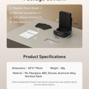 Telesin S6-CFR-04-TDJ – Giá đỡ từ tính cho DJI Pocket 4/3 chính hãng, hình ảnh thực tế mua tại HL Studio Phụ Kiện Studio 30
